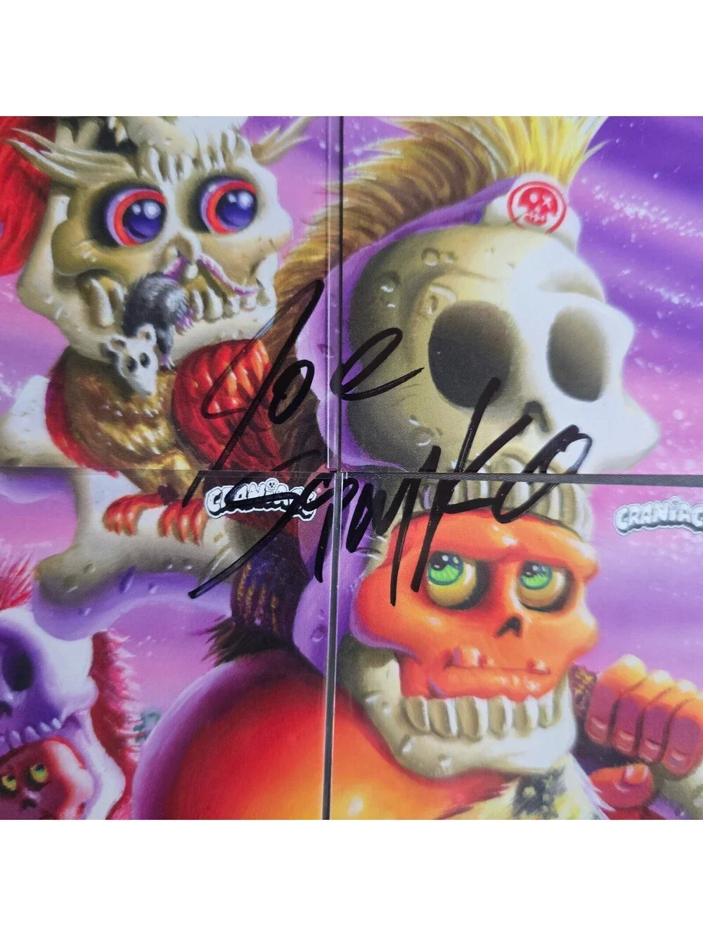 2026 SDCC Craniacs Scavenger Hunt Signed Joe Simko Set of 4 Promo Cards 1/1 Auto